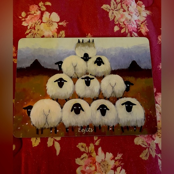 Thomas Joseph Sheep Cork Art Placemats/4 - Picture 4 of 6